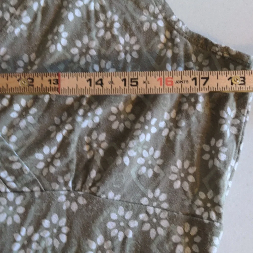 LLBean Size L Pet Sleeveless One Piece Floral Print Dress - Picture 10 of 11
